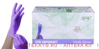 Перчатки нитриловые sfm-supersoft р.xl (9-9,5) №100 пар.текст.н/опуд фиол.-голу Перчатки нитриловые sfm-supersoft р.xl (9-9,5) №100 пар.текст.н/опуд фиол.-голу