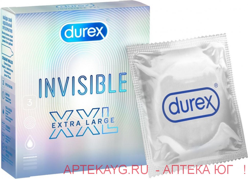 Дюрекс презервативы из натурального латекса invisible stimulation №3
