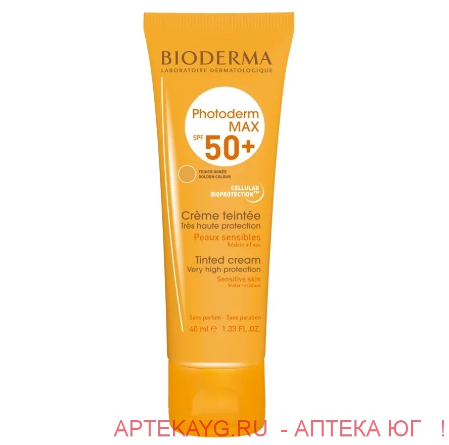 Bioderma photoderm max крем spf 50+ 40мл