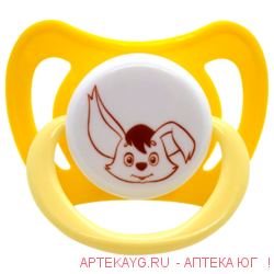 Мама тама соска-пустышка латекс классич 6+ n1/ тама-тама желтый