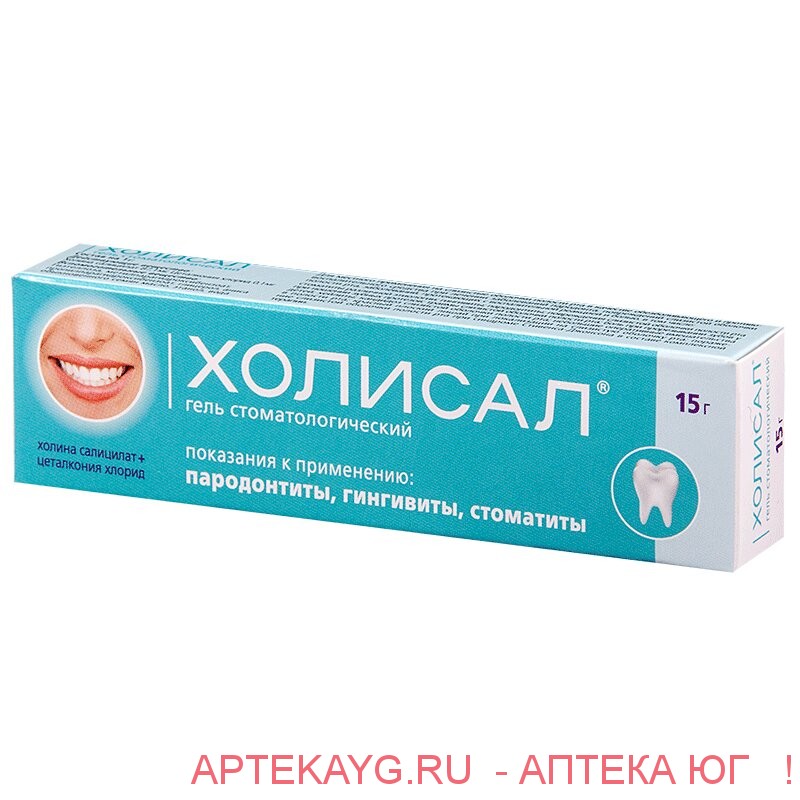 Холисал гель туба 15г