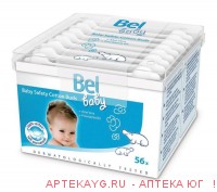 Bel baby  56шт детск. ушн.палоч. с ограничит.