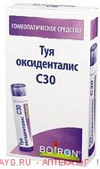 Туя оксиденталис с30 гран гомеопат 4 г х1
