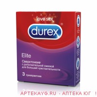 Презерв Дюрекс №3 Элит.