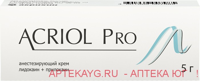 Акриол про 2,5%+2,5% 5,0 крем д/мест/нар прим