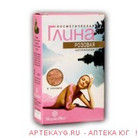 Глина косметическая розовая 100г
