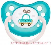 Canpol babies соска-пустышка латекс toys 0-6мес/бирюзовый
