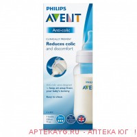 Авент бутылочка д/кормления philips avent anti-colic 330мл 1шт 3+ scf816/17 Авент бутылочка д/кормления philips avent anti-colic 330мл 1шт 3+ scf816/17