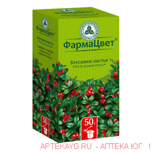 Брусника листья 50г пачка