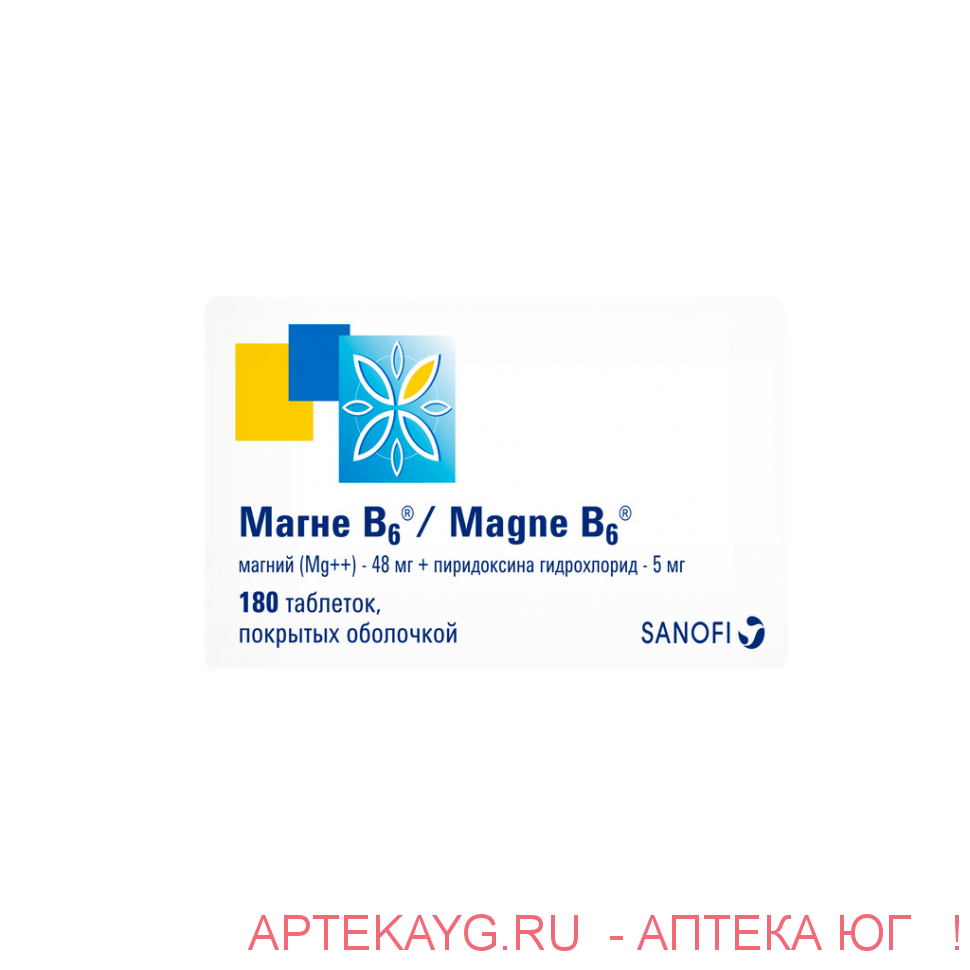 Магне в6 n180 табл п/о