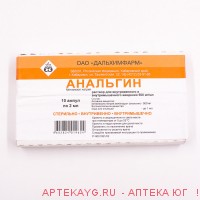 Анальгин 0,5мг/мл 2мл n10 амп р-р в/в в/м /пачка/