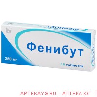 Фенибут 0,25 n10 табл