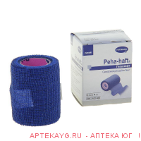 Peha-haft-фиксир. эласт.когез. бинт 4мх6см синий