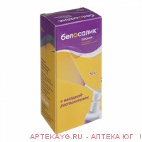 Белосалик лосьон 50мл флак р-р д/наруж/с распыл