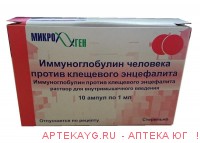 Иммуноглобулин человека против клещ. энцефалита 1мл №10