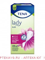 Тена прокладки lady slim ultra mini n28