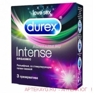 Дюрекс презервативы intense orgasmic рельефные №3