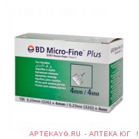 Иглы для шприц-ручки bd micro-fine plus 32g n100