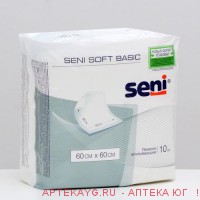 Пеленки seni soft basic 60 x 60 по 10 шт