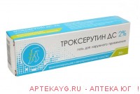 Троксерутин дс гель д/наруж прим 2 % туба 30 г х1