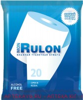 Туалетная бумага влажная mon rulon №20