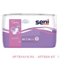 Прокладки урологические seni lady super по 15 шт.