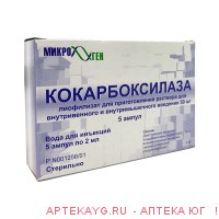 Кокарбоксилаза 0,05 n5 амп лиофилизат д/р-ра в/в в/м+раст-ль 2мл n5 амп