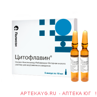 Цитофлавин р-р в/в введ. амп. т/с 10мл №5