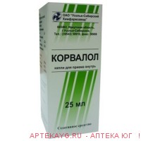 Корвалол капли д/пр. внут. фл./кап. инд.уп. 25 мл. х1