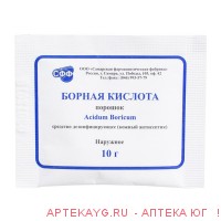 Борная кислота чист.ср-во д/ухода за оптикой 10 г х1