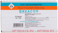 Викасол 0,01/мл 1мл n10 амп р-р в/м/дальхимфарм