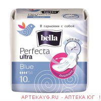 Прокладки ультратонкие bella perfecta ultra blue 10 шт.