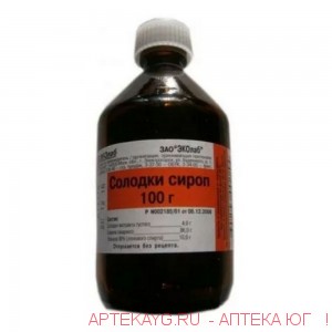 Солодки корня сироп 100мл фл.