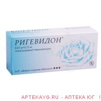 Ригевидон табл п/о 0,15 мг+0,03 мг х63 ^