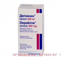 Депакин хроно табл. пролонг. д-я п/о 500мг n30 франция