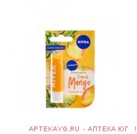Нивея бальзам для губ "tropical mango" 4,8г (85159)