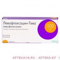 Левофлоксацин-тева таб. п/о 500мг №14