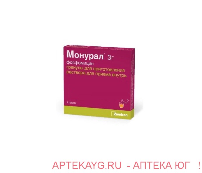 Монурал гран. д/приг. р-ра д/приема внутрь пакеты 3г №2