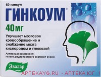 Гинкоум капс. 40мг №60
