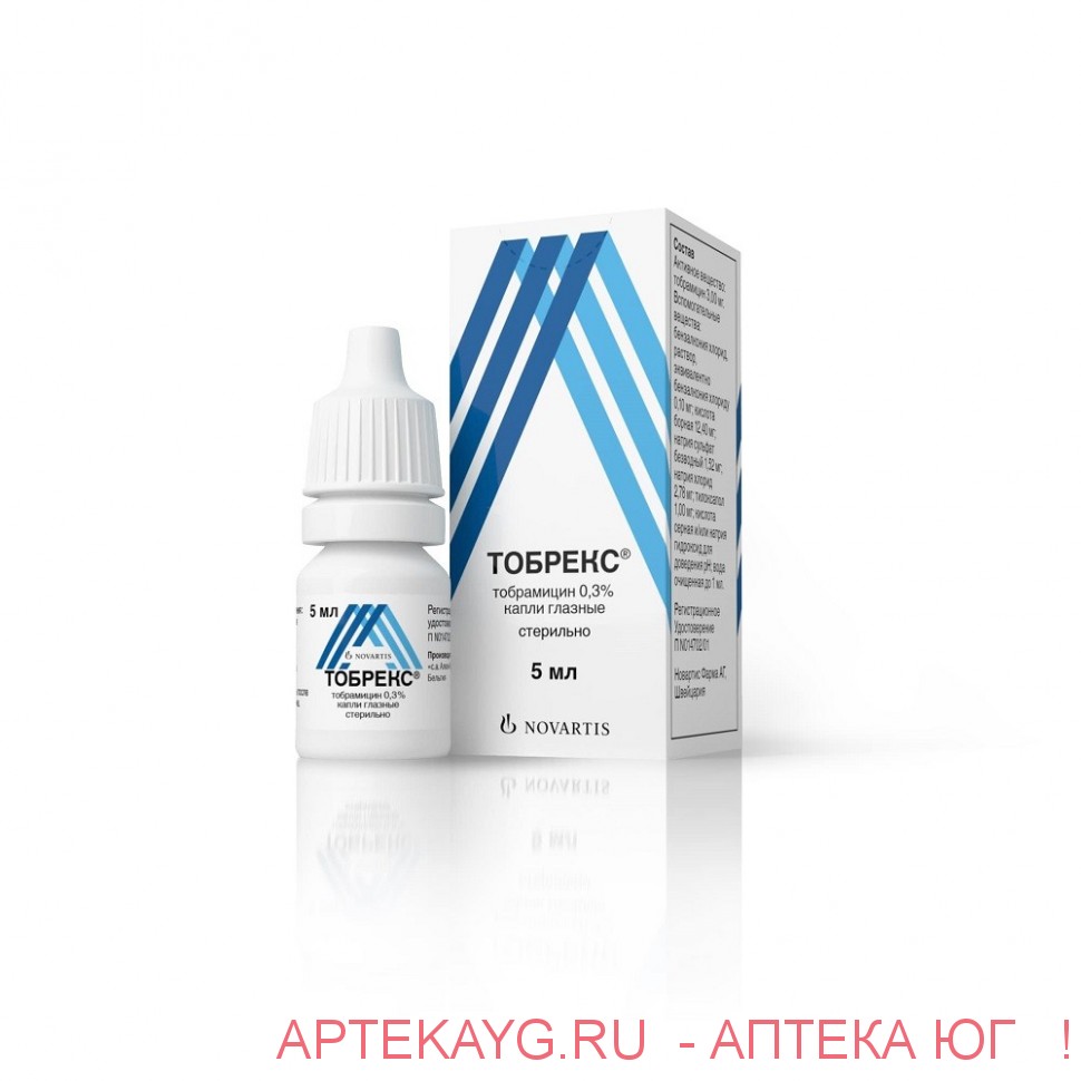 Тобрекс 0,3%-5мл капли