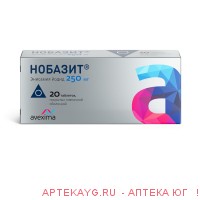 Нобазит табл п/о плен 250 мг х20 ^